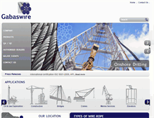 Tablet Screenshot of gabaswire.com